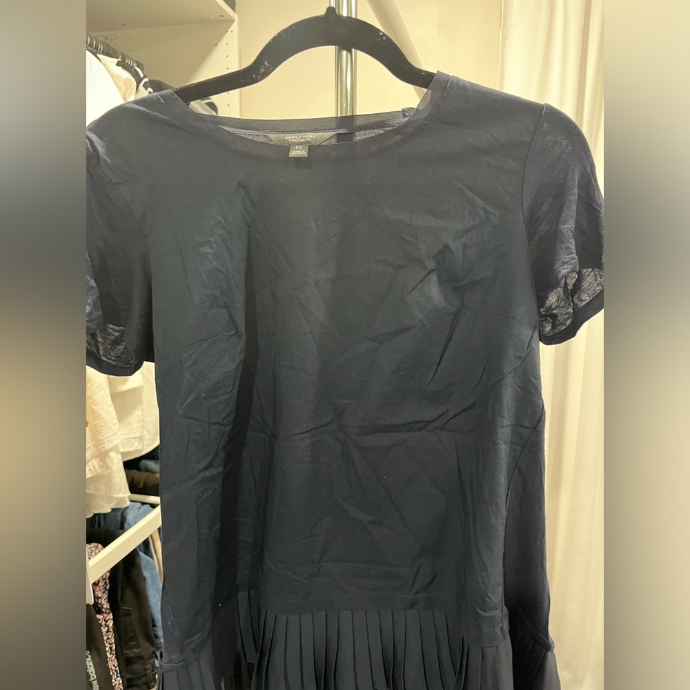Vera Wang Top with pleats